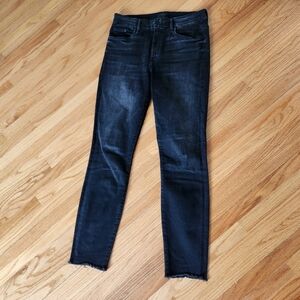 High Waisted Looker Ankle Fray size 28 in Night Hawk